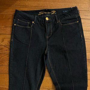 EUC, Seven 7 Jeans Size 14 Micro Flare Dark NWOT